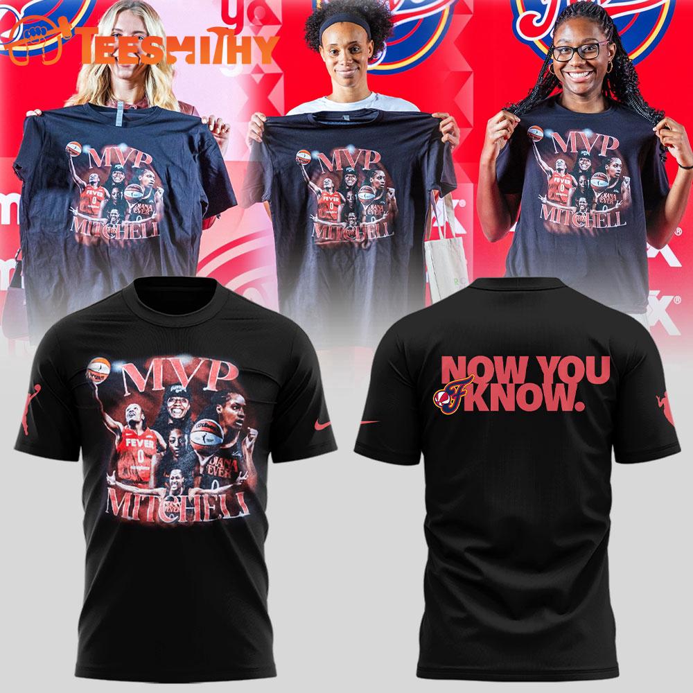 Indiana Fever MPV Mitchell Now You Know 2025 Limited Black Shirt