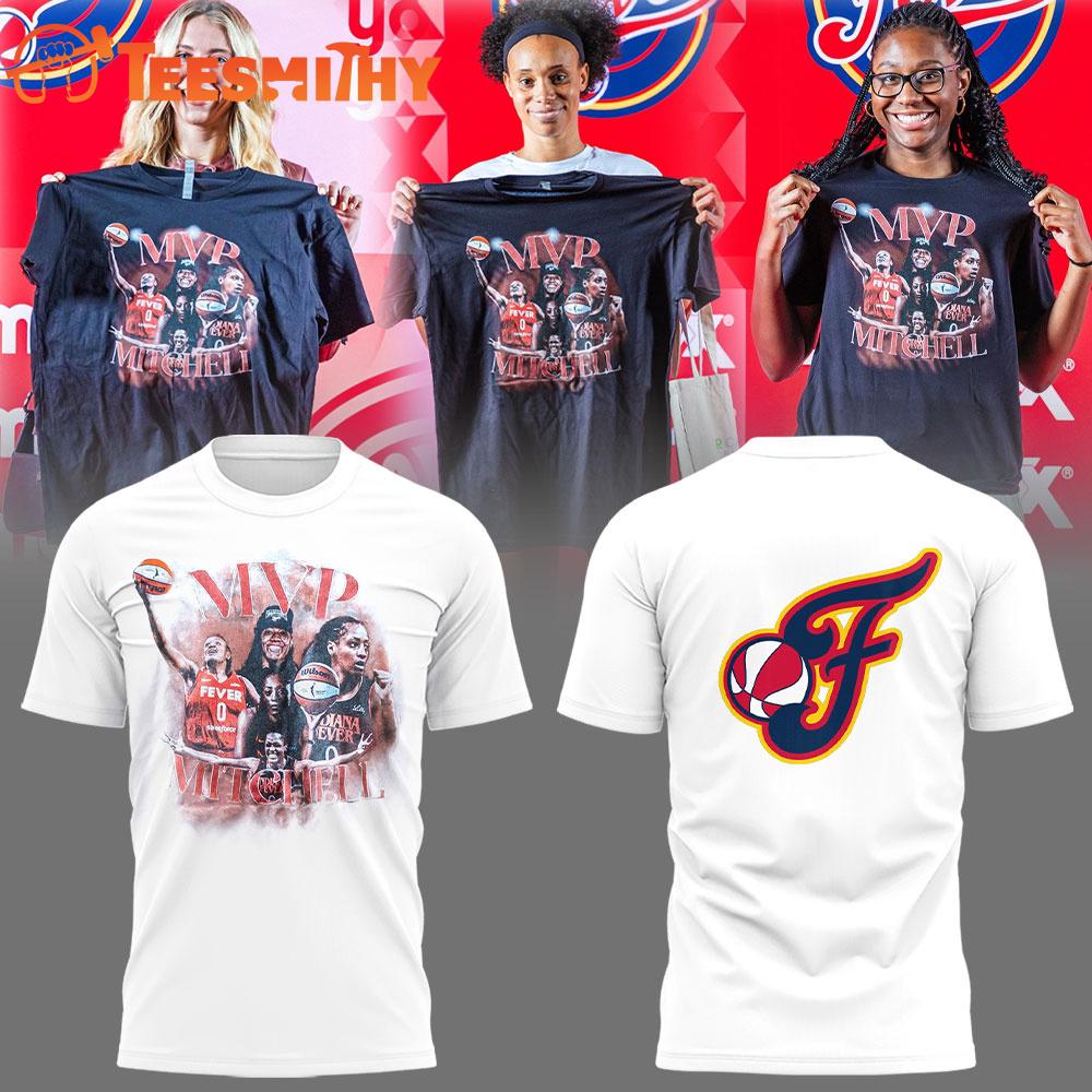 Indiana Fever MPV Mitchell Now You Know 2025 New Design White Shirt