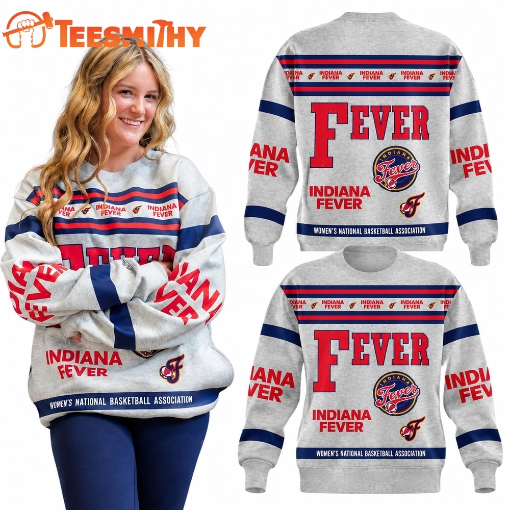 Indiana Fever WNBA Basketball All Over Print Sweatshirt
