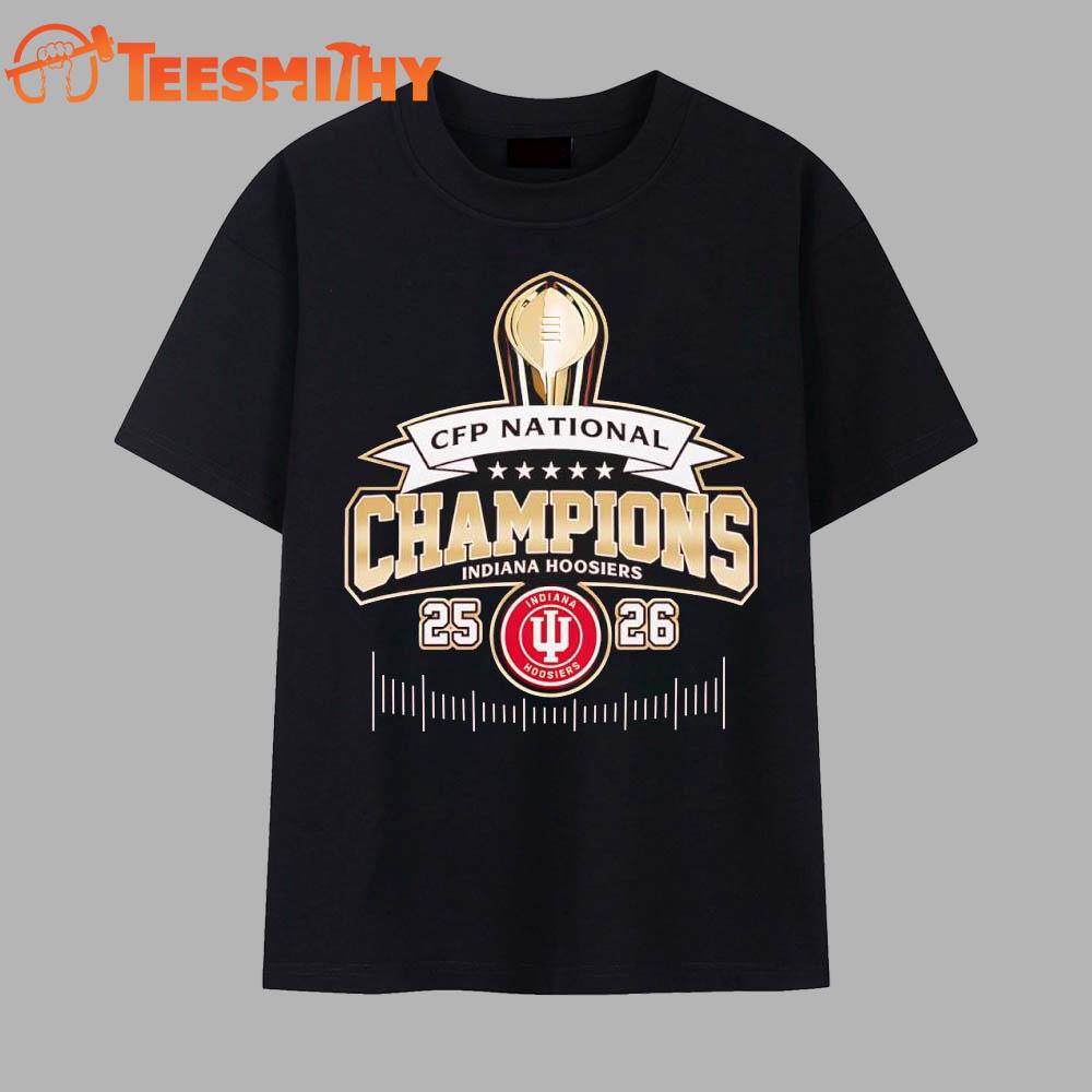 Indiana Hoosiers CFP National Champions 25 26 Vintage T Shirt