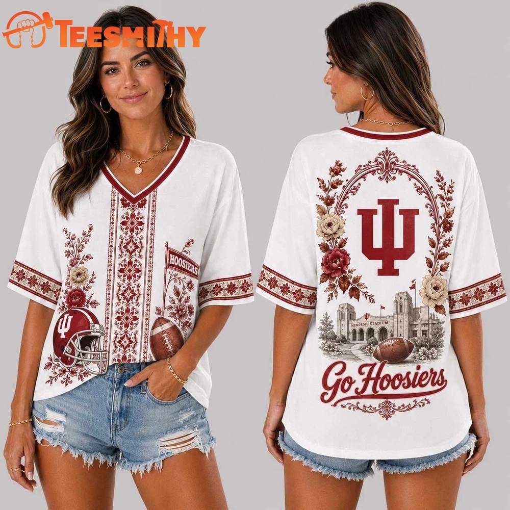 Indiana Hoosiers NCAA Collegiate Pride Collection V Neck T Shirt