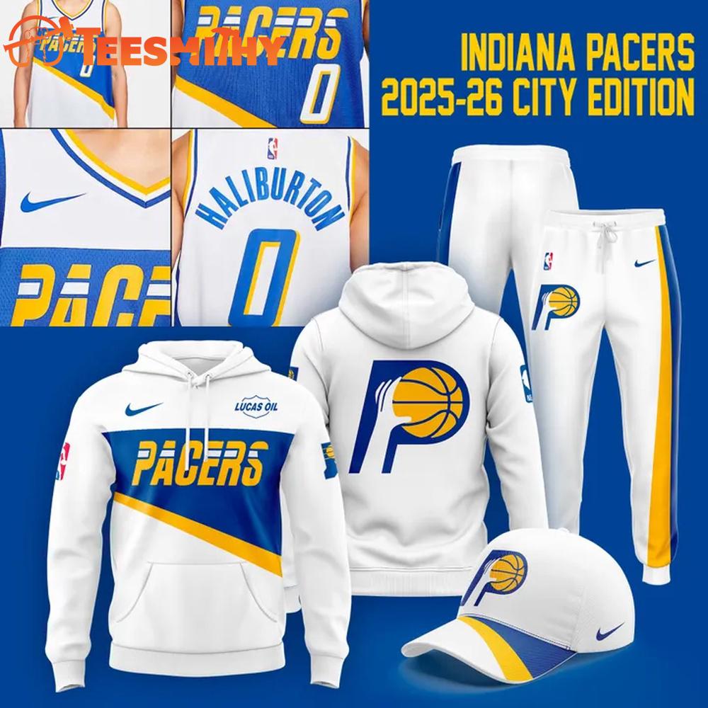 Indiana Pacers 2025-2026CITY EDITION Oversized New Hoodie
