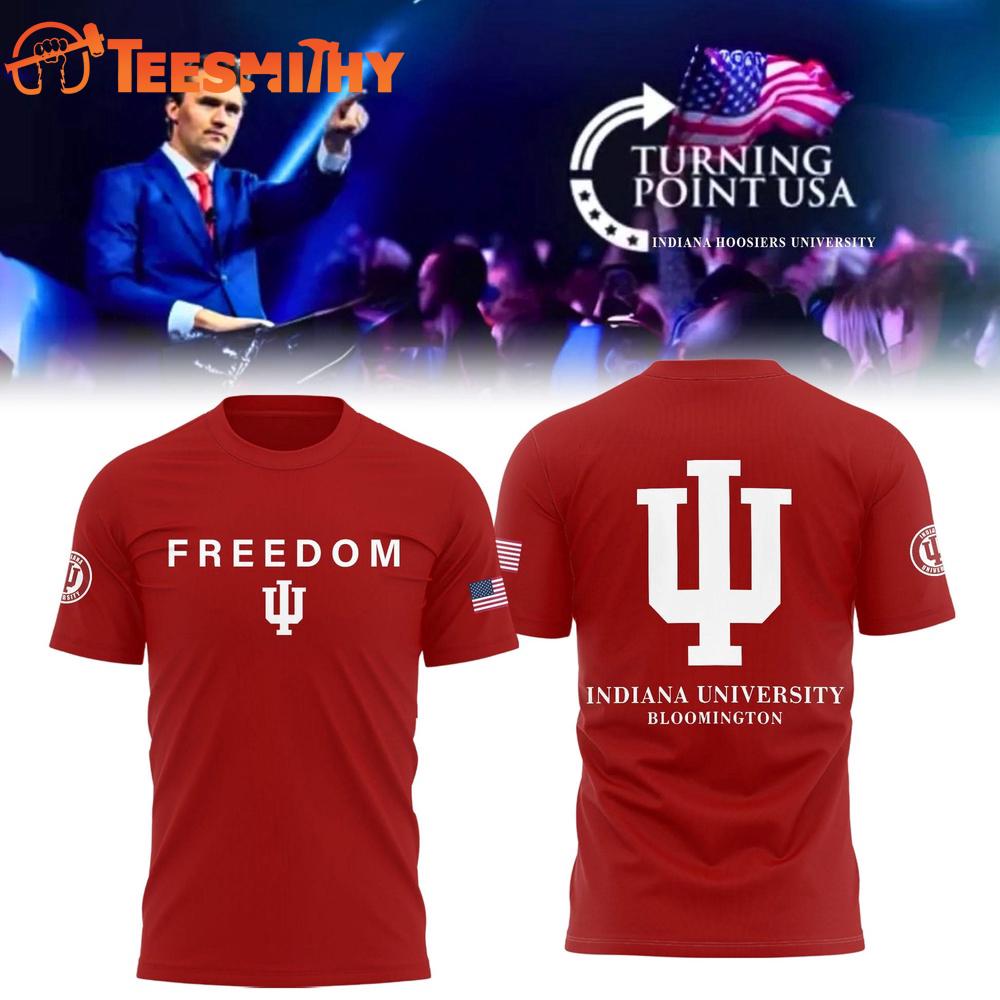 Indiana University x Turning Point USA 2025 T Shirt Indiana University x Turning Point USA 2025 T Shirt