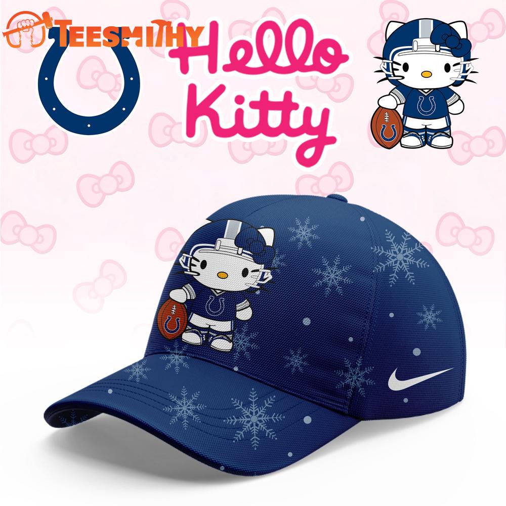 Indianapolis Colts 2025 Football Christmas Hello Kitty Limited Cap Indianapolis Colts 2025 Football Christmas Hello Kitty Limited Cap