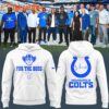 Indianapolis Colts 2025 NFL For the Boss White Hoodie Shirt
