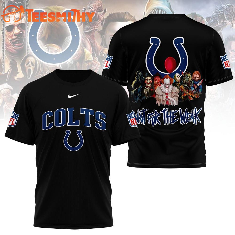 Indianapolis Colts 2025 NFL Not For The Weak Halloween All Over Print Shirt