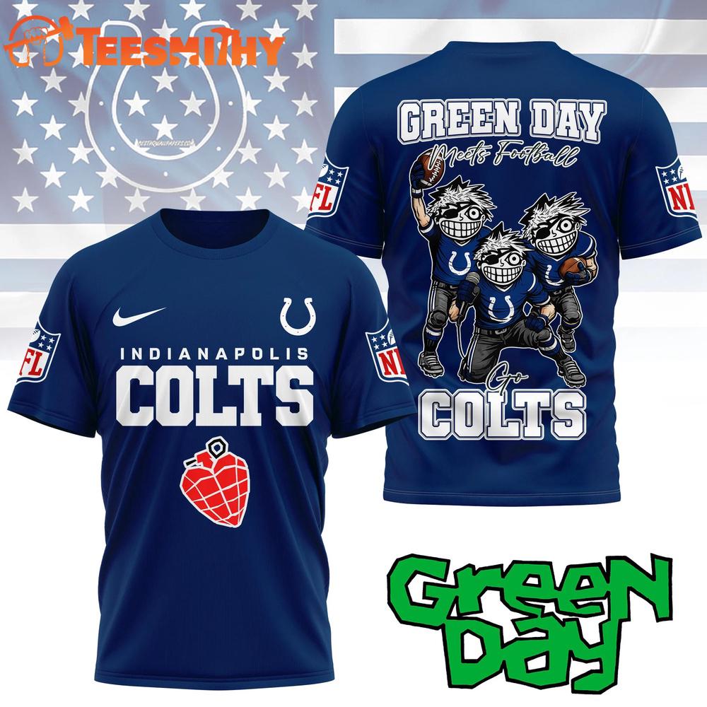 Indianapolis Colts 2026 NFL Green Day All Over Print Shirt