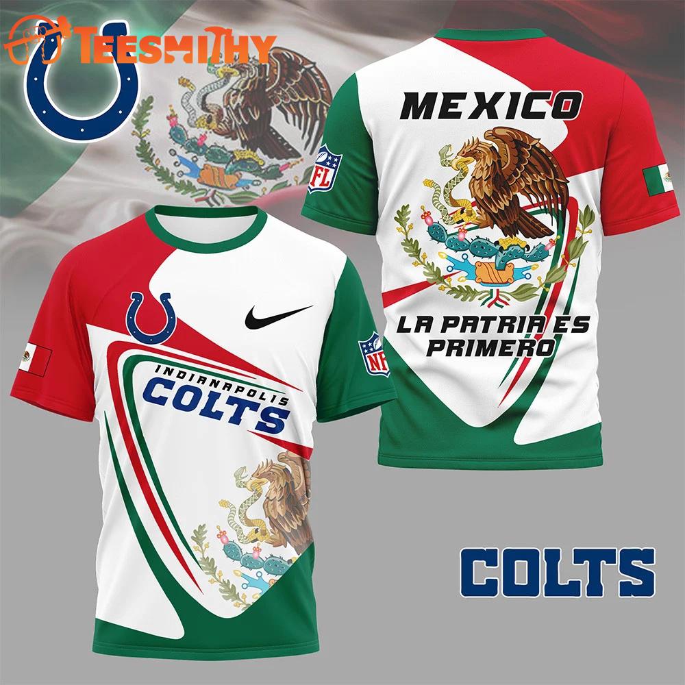 Indianapolis Colts 2026 NFL Mexico La Patria Es Primero Special New 3D Shirt