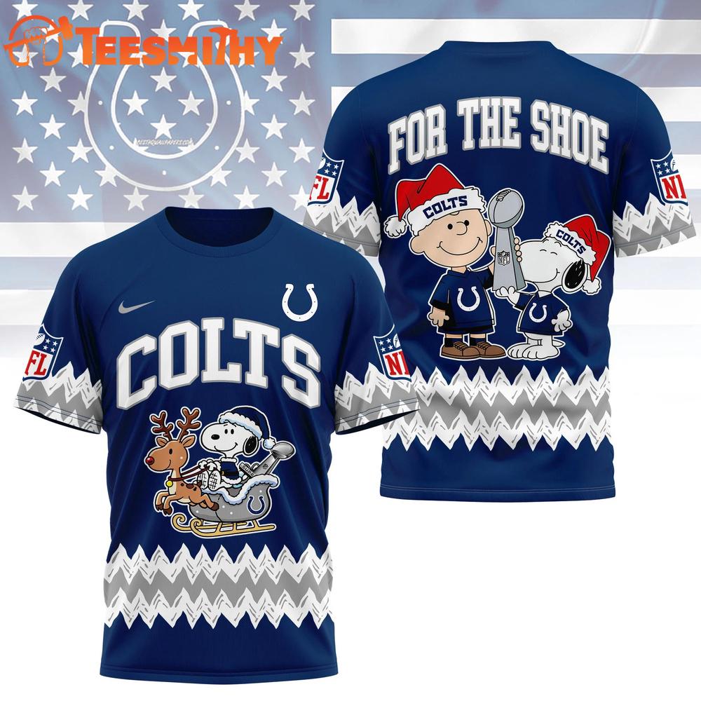Indianapolis Colts 2026 NFL Snoopy Super Bowl Holiday Limited 3D Shirt