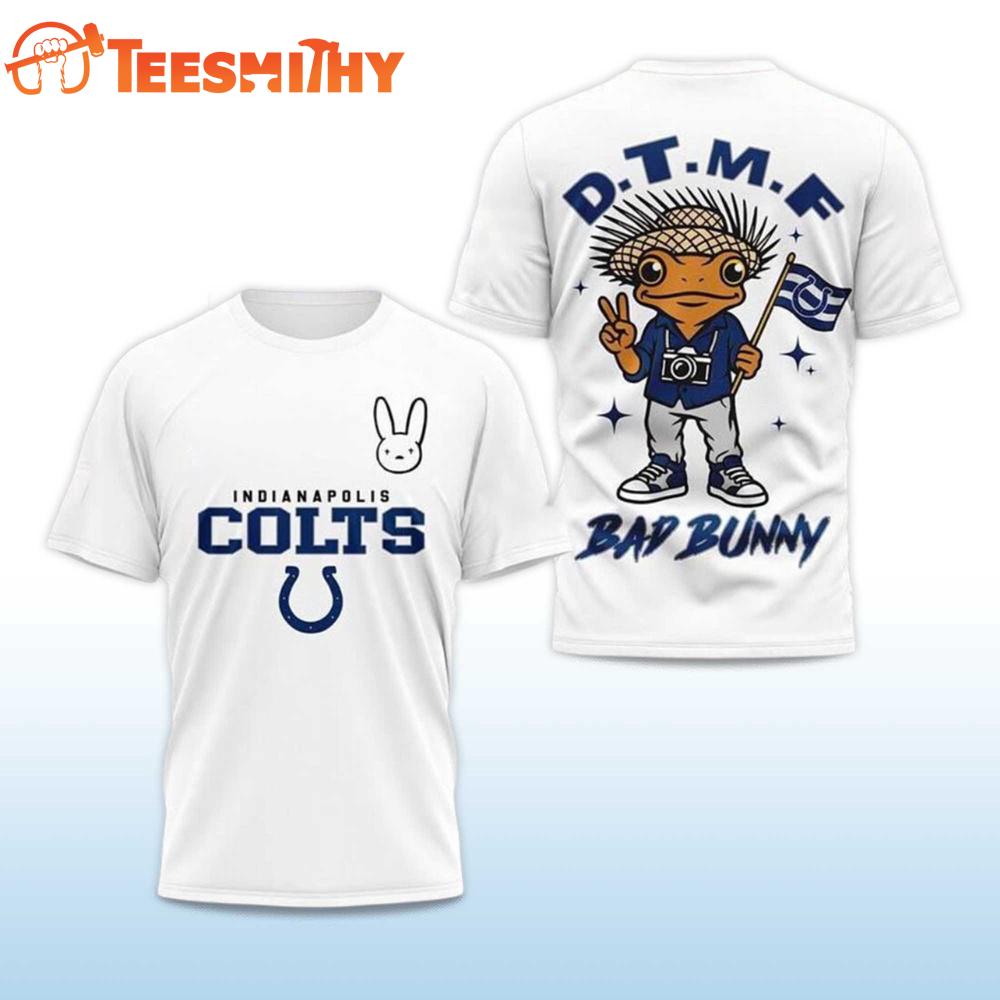 Indianapolis Colts Football Bad Bunny 2026 Super Bowl LX Limited Edition 3D Shirt