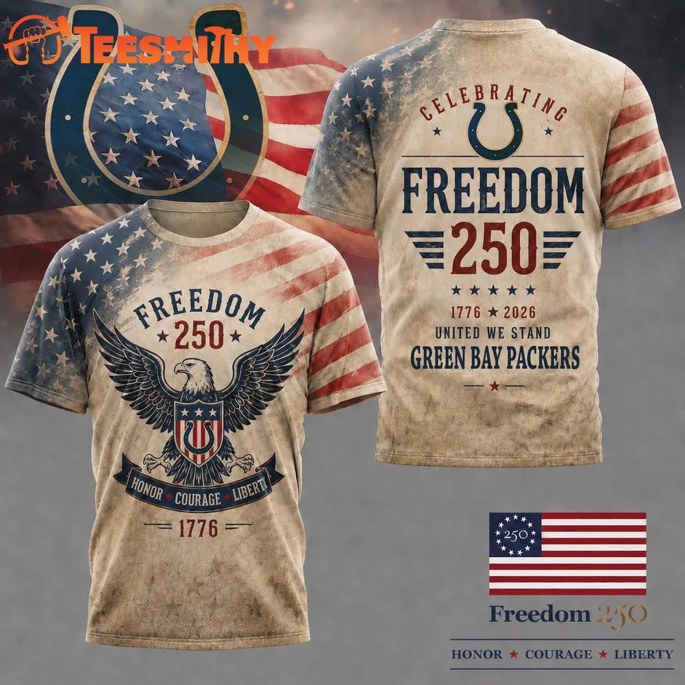 Indianapolis Colts NFL Ameica Freedom 250 Patriotic Limited 3D Shirt