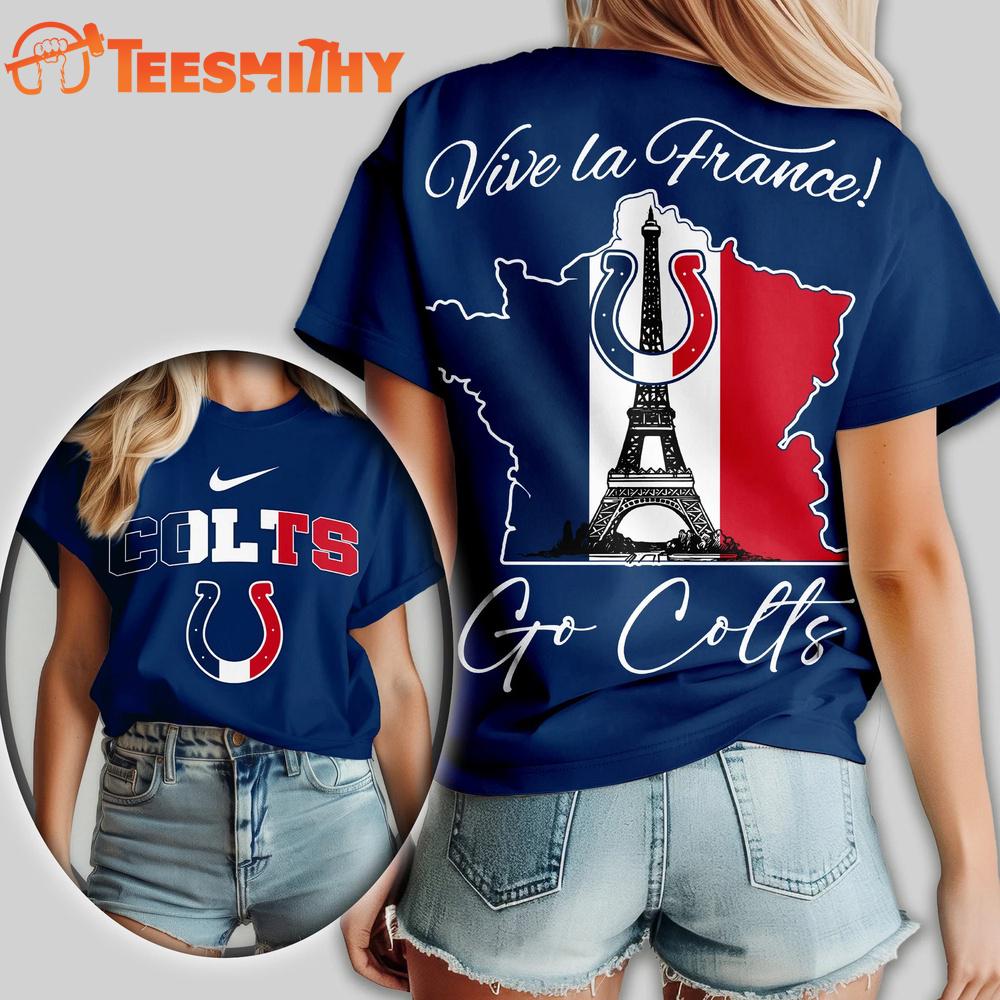 Indianapolis Colts NFL France All Over Print T Shirt