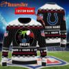 Indianapolis Colts NFL Grinch Hands Personalized Ugly Christmas Sweater