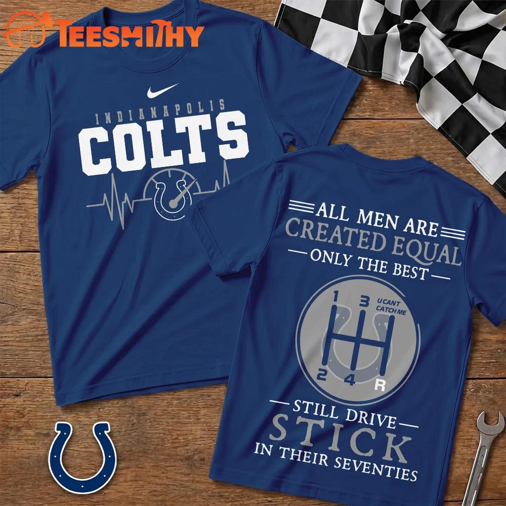 Indianapolis Colts NFL Highspeed Heartbeat All Over Printed T Shirt