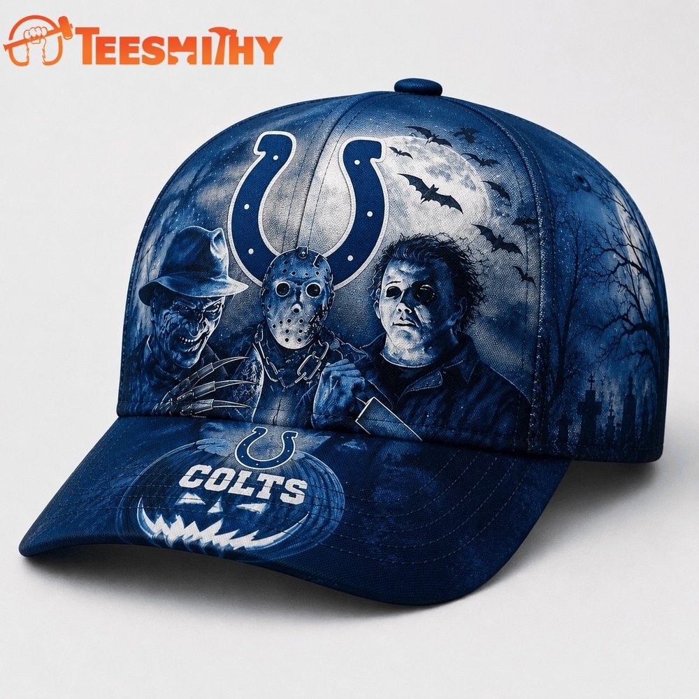 Indianapolis Colts NFL Horror Night Halloween 2026 Design Classic Cap
