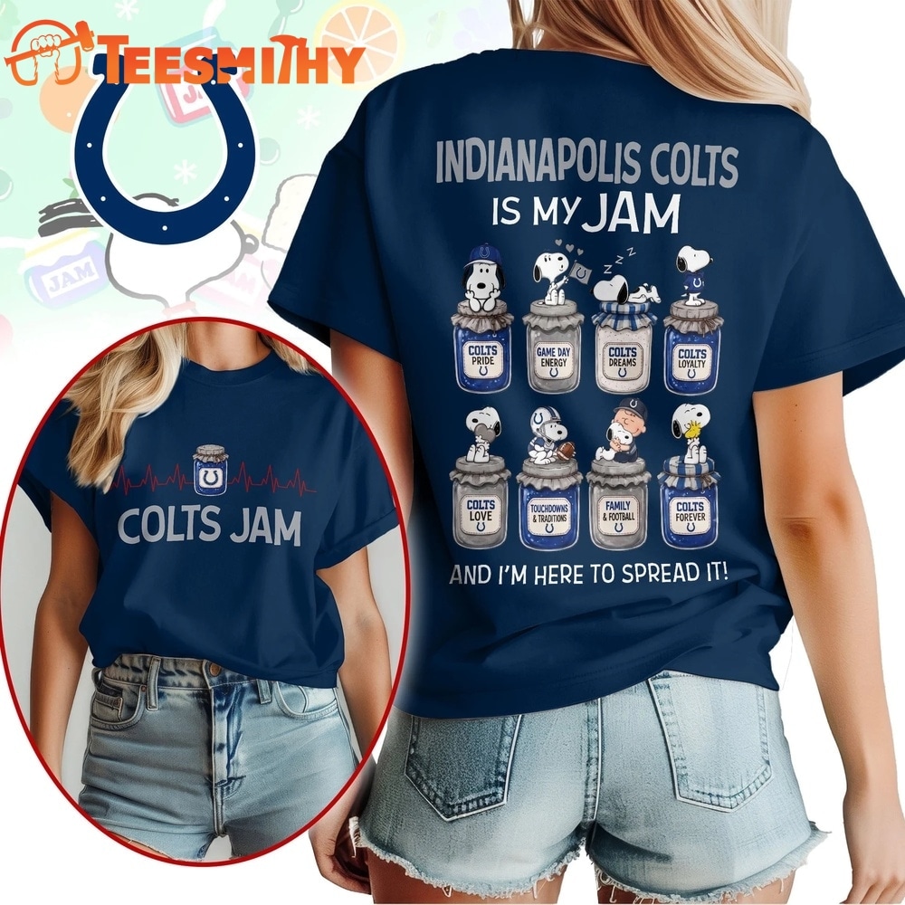 Indianapolis Colts NFL Jam Snoopy Peanuts Football Fan 3D Shirt