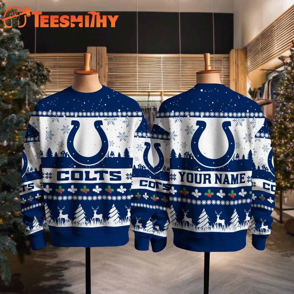 Indianapolis Colts NFL Snow Ugly Christmas Sweater Indianapolis Colts NFL Snow Ugly Christmas Sweater