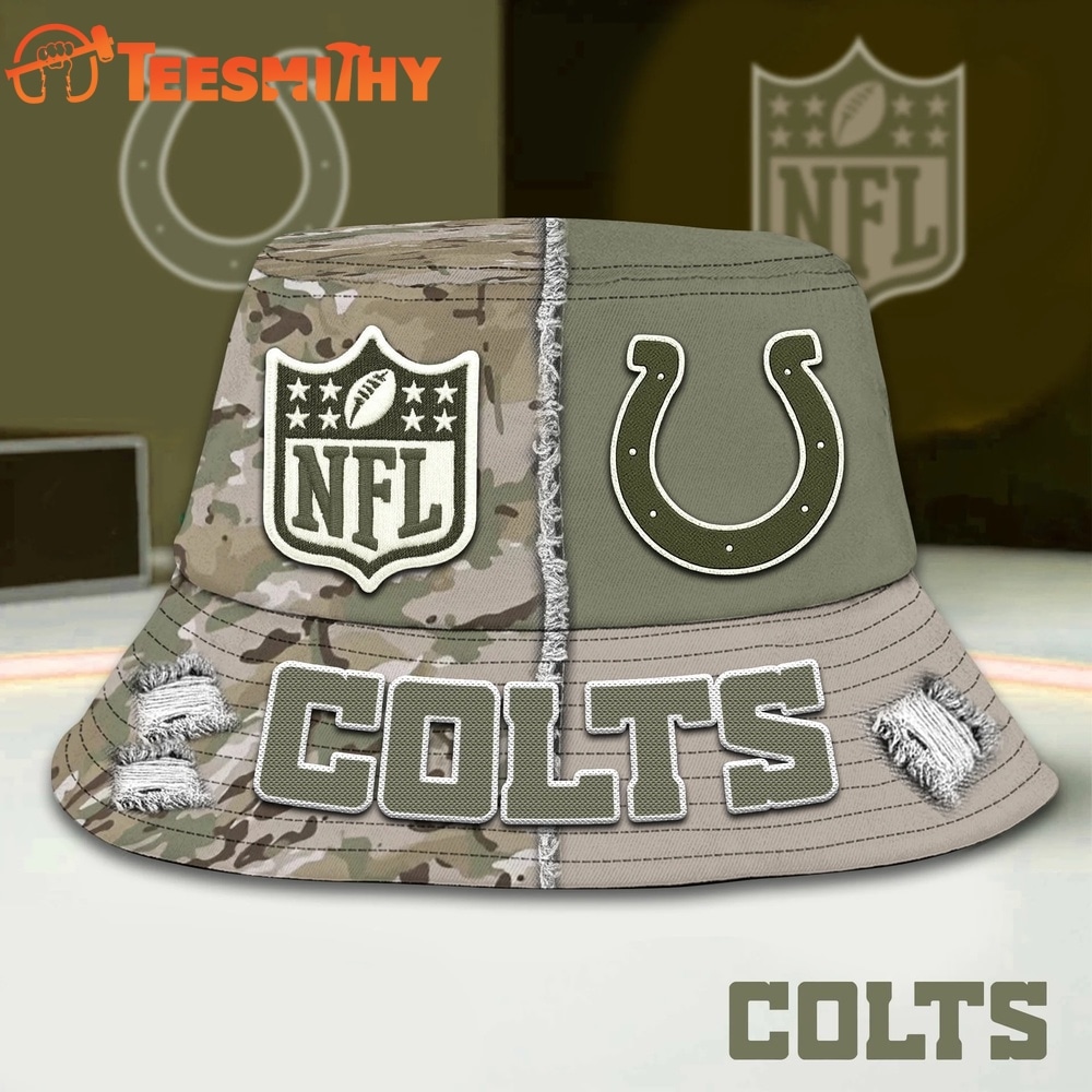 Indianapolis Colts NFL Veterans US Army Bucket Hat