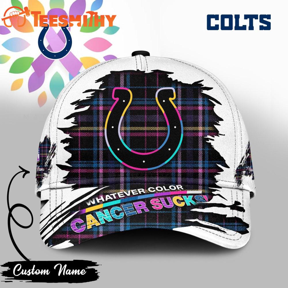 Indianapolis Colts NFL Whatever Color Cancer Sucks Classic Cap Indianapolis Colts NFL Whatever Color Cancer Sucks Classic Cap