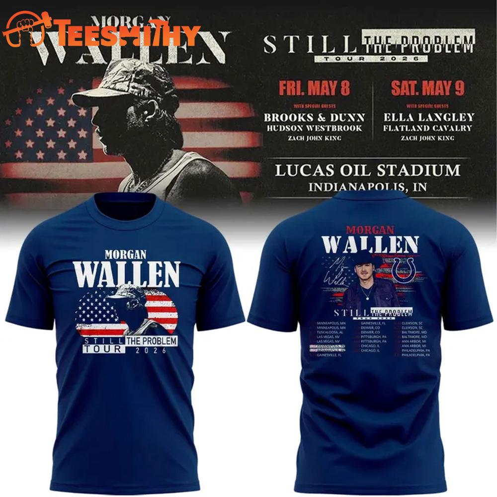 Indianapolis Colts x Morgan Wallen Still The Problem Tour 2026 T Shirt