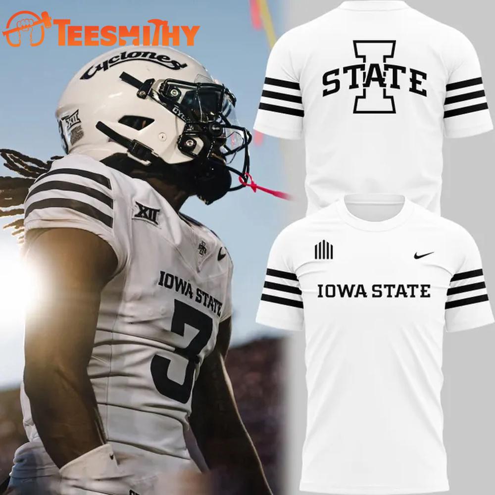 Iowa State Cyclones Football White Out 2025 3D Shirt