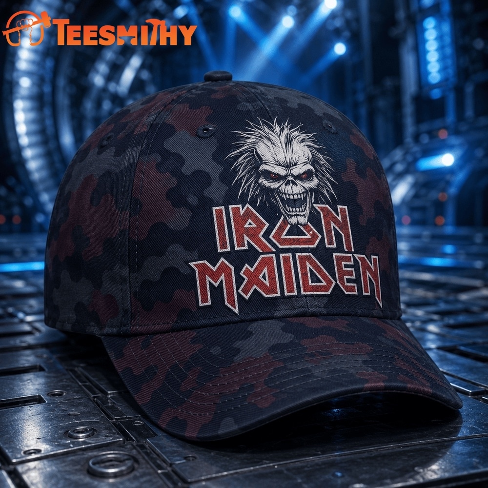 Iron Maiden Eddie’s Warborn Camo Heavy Metal Classic Cap