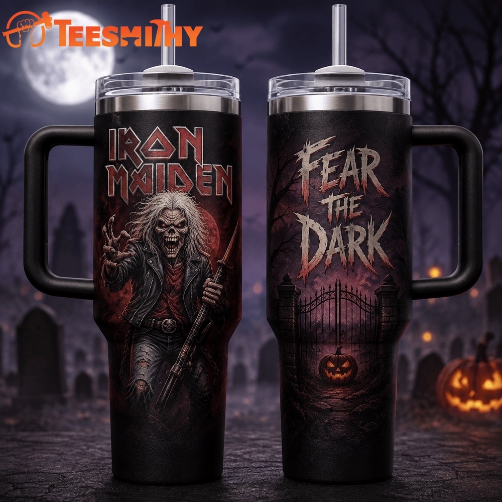 Iron Maiden Fear the Dark Halloween Stanley Tumbler 40oz