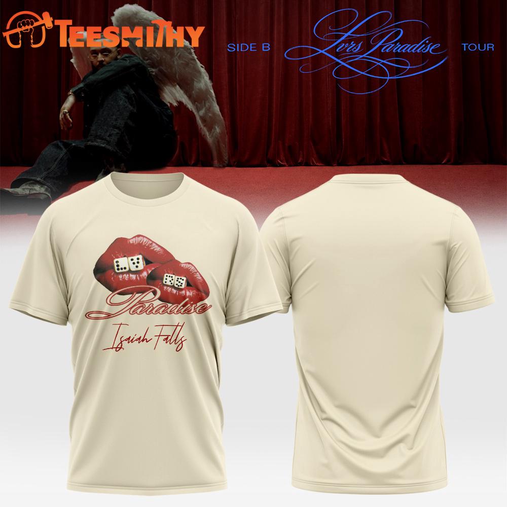 Isaiah Falls Lvrs Paradise Side B Tour 2026 Signature Special New T Shirt