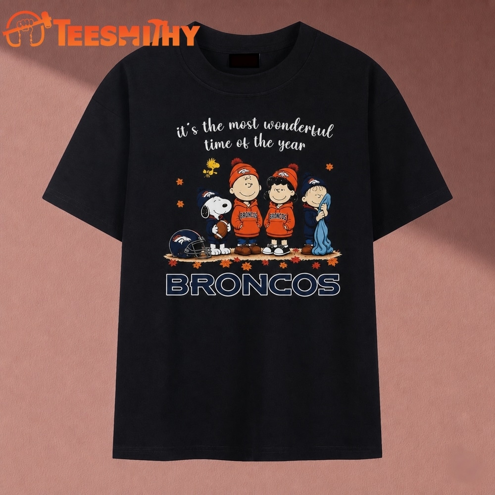 It's The Most Wonderful Time Of The Year Denver Broncos Peanuts T Shirt