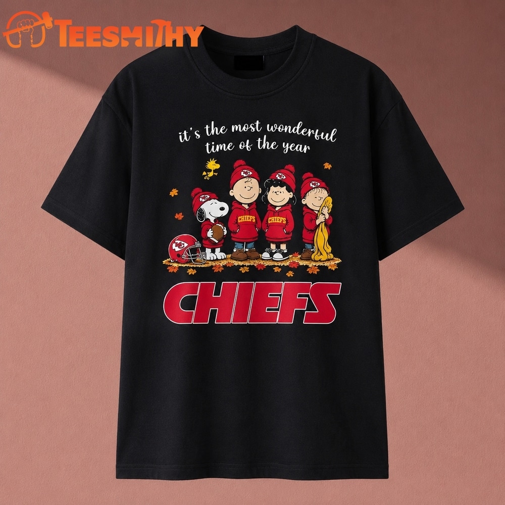 It's The Most Wonderful Time Of The Year Kansas City Chiefs Peanuts T Shirt