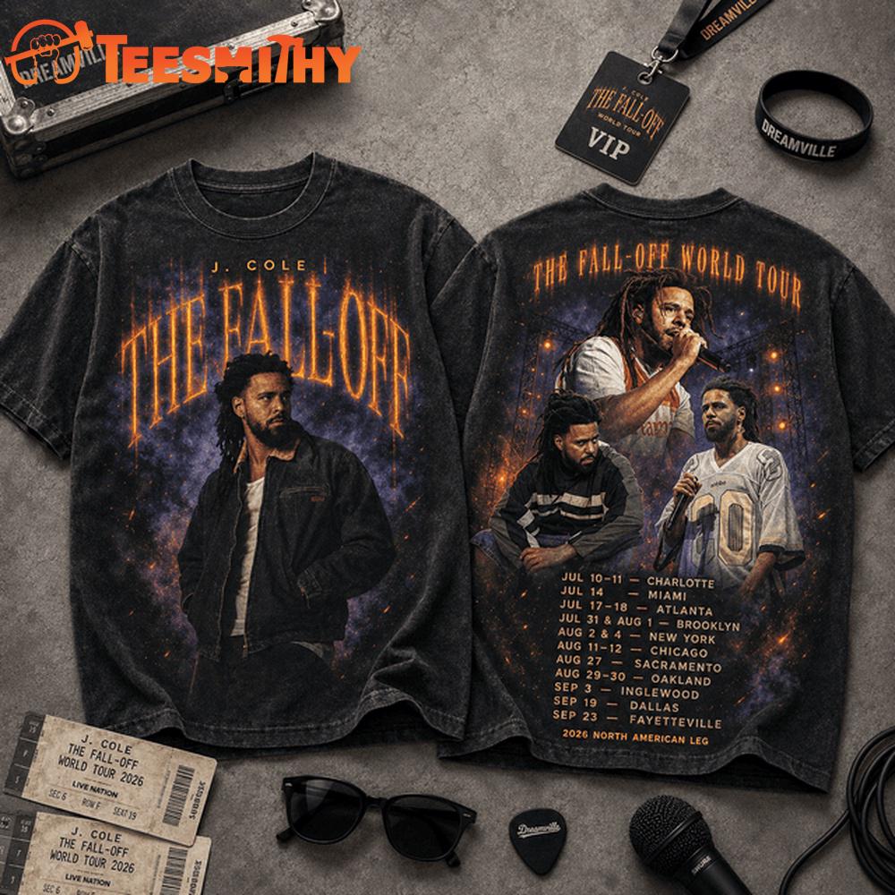 J. Cole The Fall Off World Tour 2026 T Shirt