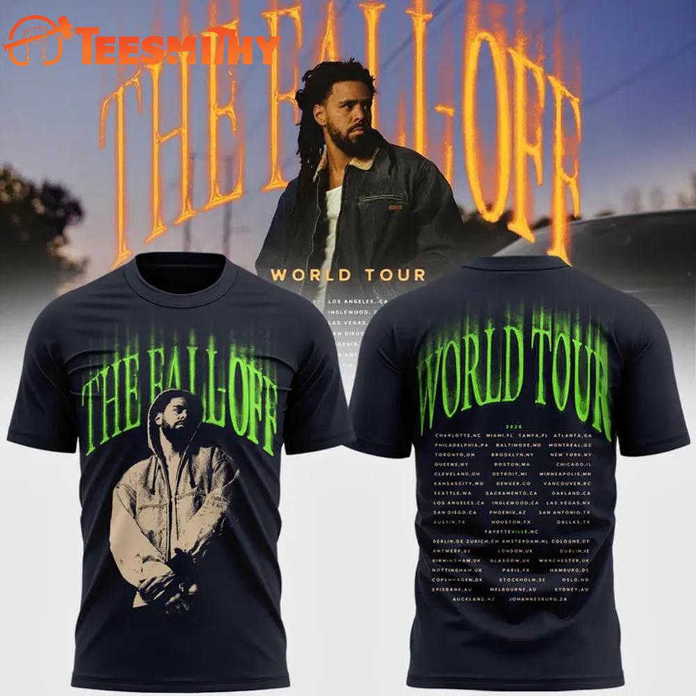 J. Cole The Fall-Off World Tour 2026 3D Shirt