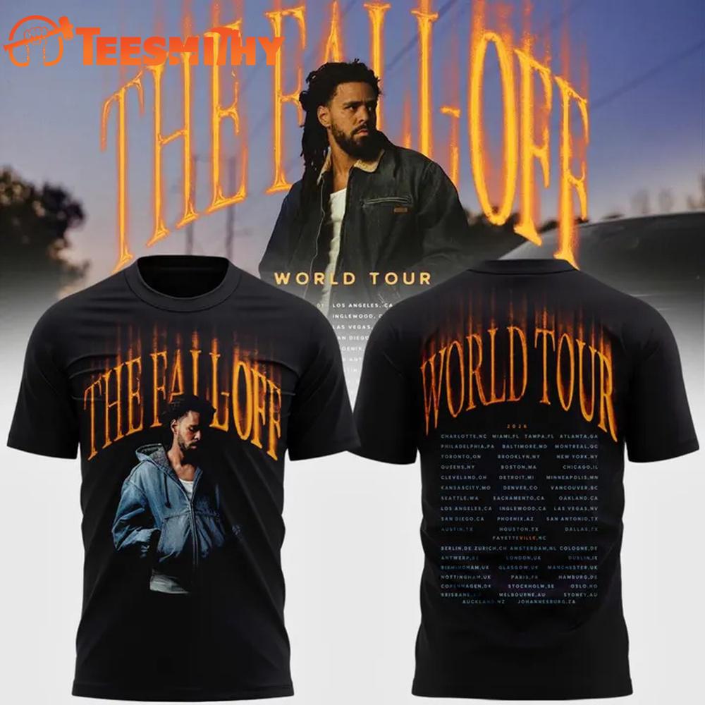 J. Cole The Fall-Off World Tour 2026 Graphic Design T Shirt