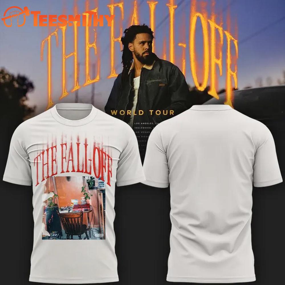 J. Cole The Fall-Off World Tour 2026 New Design 3D Shirt