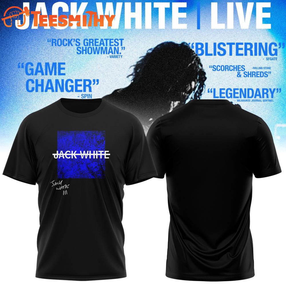 Jack White Live 2026 Black T Shirt