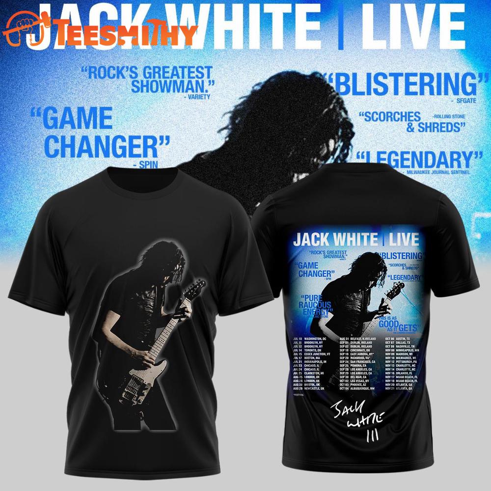 Jack White Live 2026 Limited Edition T Shirt