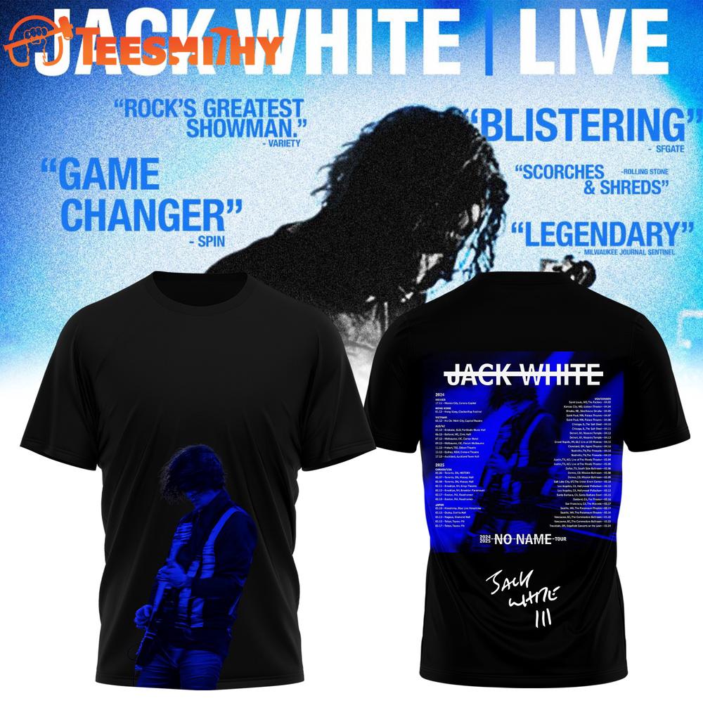 Jack White Live 2026 New Design T Shirt