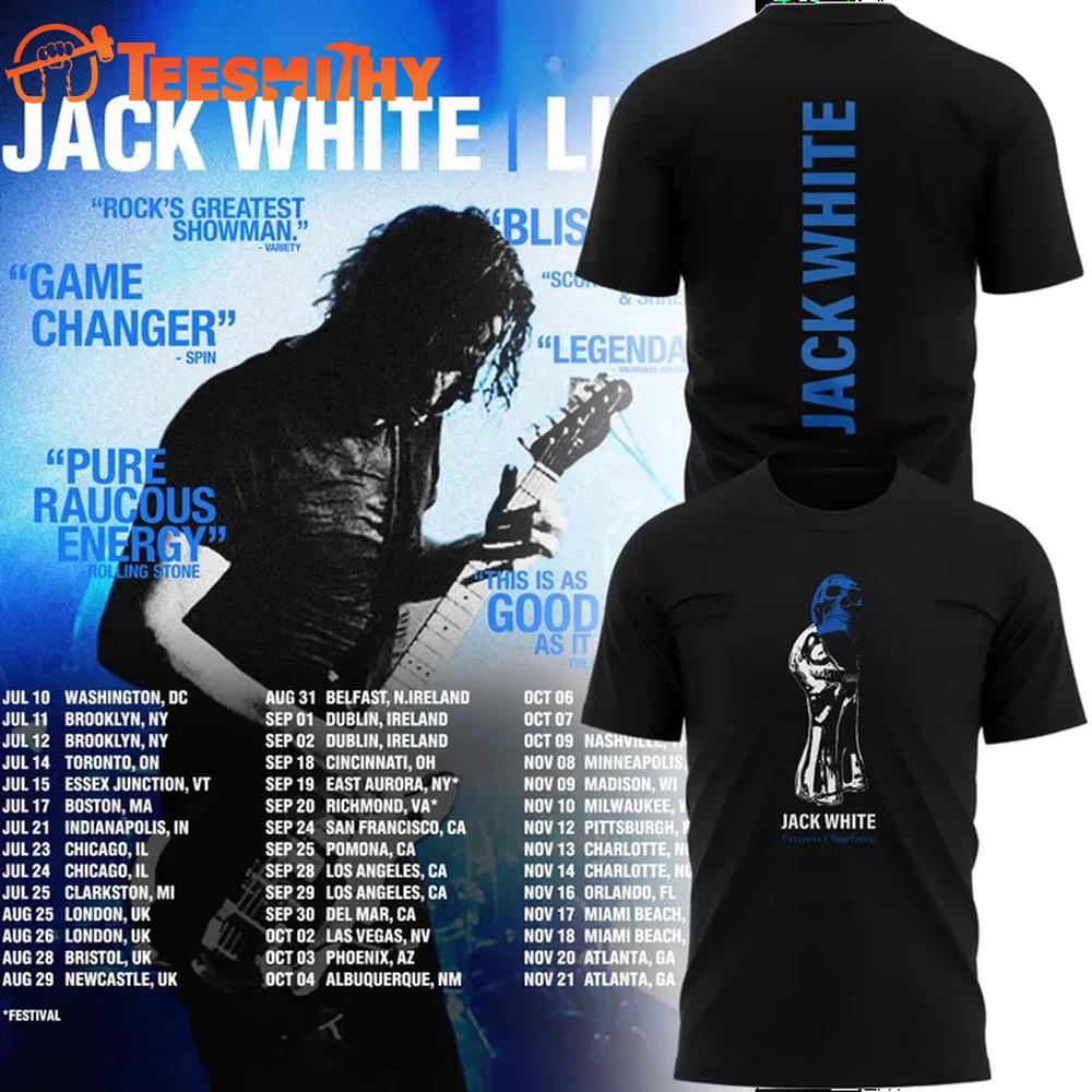 Jack White Live 2026 Tour Limited Edition T Shirt