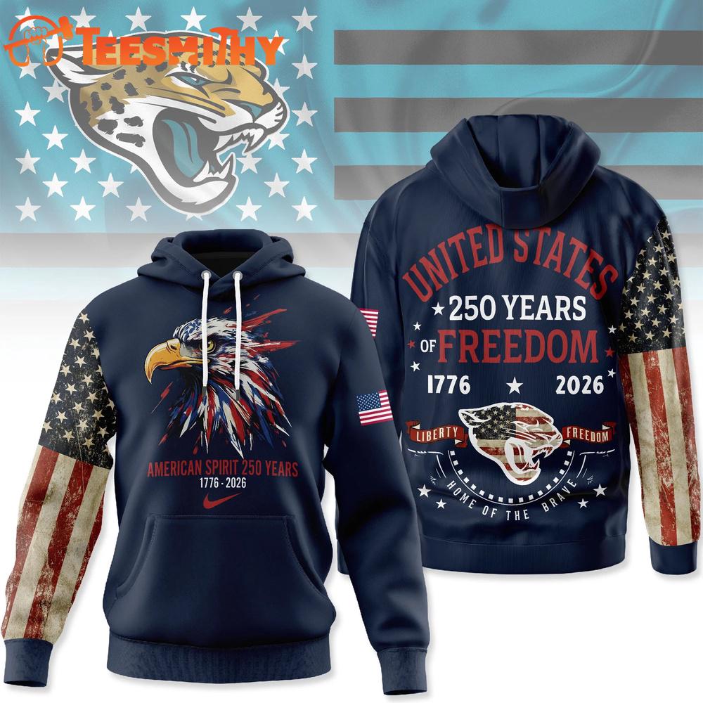Jacksonville Jaguars 2026 NFL American Spirit 250 Years Limited Hoodie Shirt