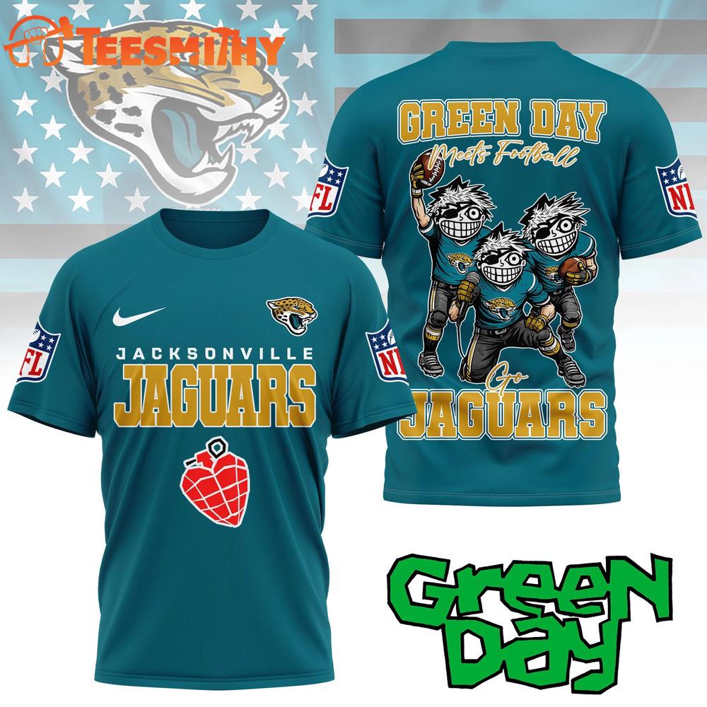 Jacksonville Jaguars 2026 NFL Green Day All Over Print Shirt