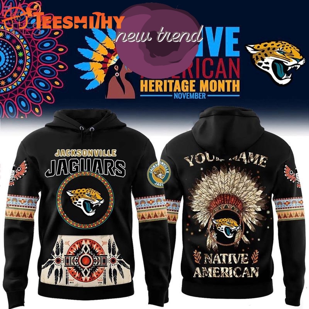 Jacksonville Jaguars Native American Heritage Month Custom Name Hoodie