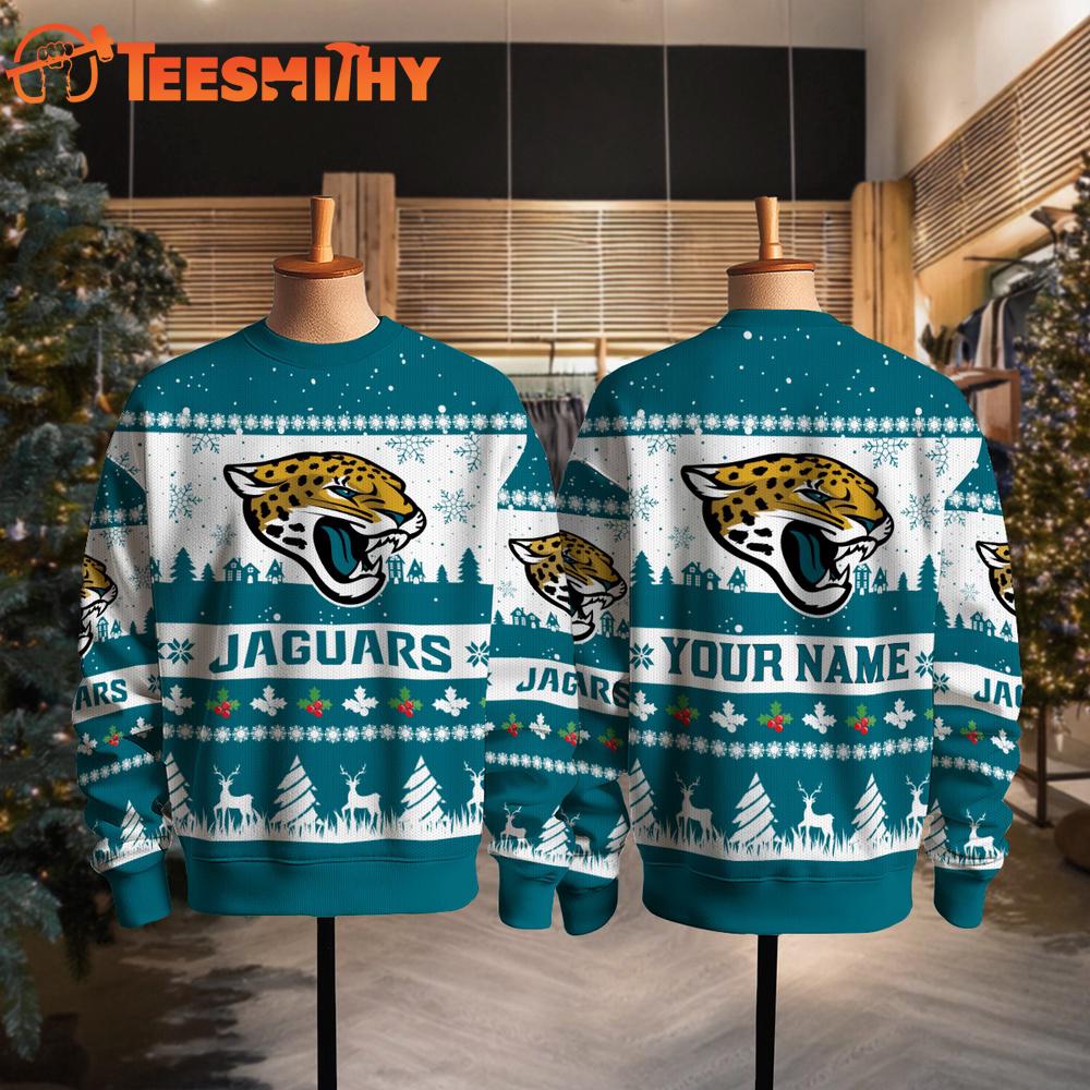 Jacksonville Jaguars NFL Snow Ugly Christmas Sweater Jacksonville Jaguars NFL Snow Ugly Christmas Sweater