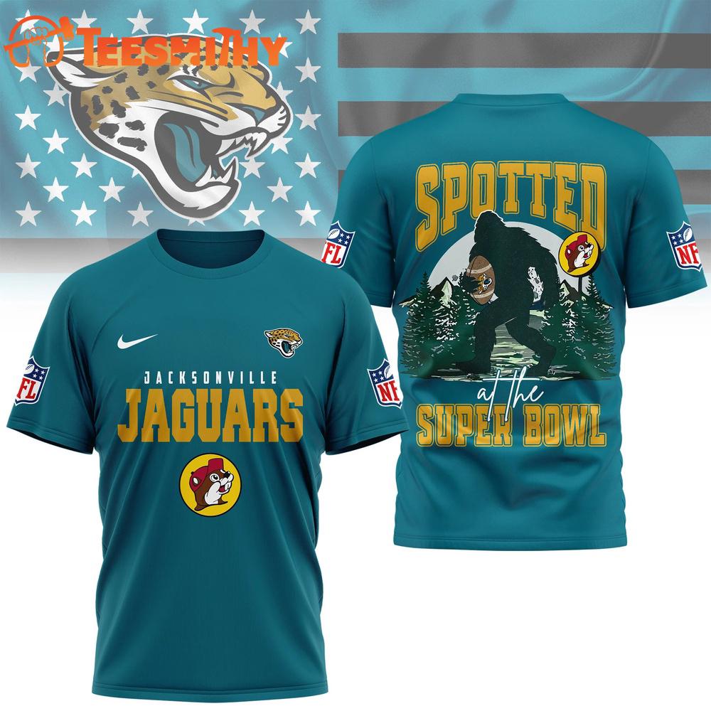 Jacksonville Jaguars NFL Spotted at the Super Bowl 3D Shirt