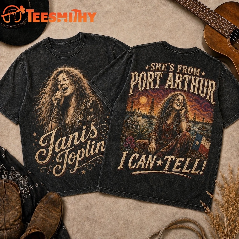 Janis Joplin Vintage Sunset Portrait 3D Shirt