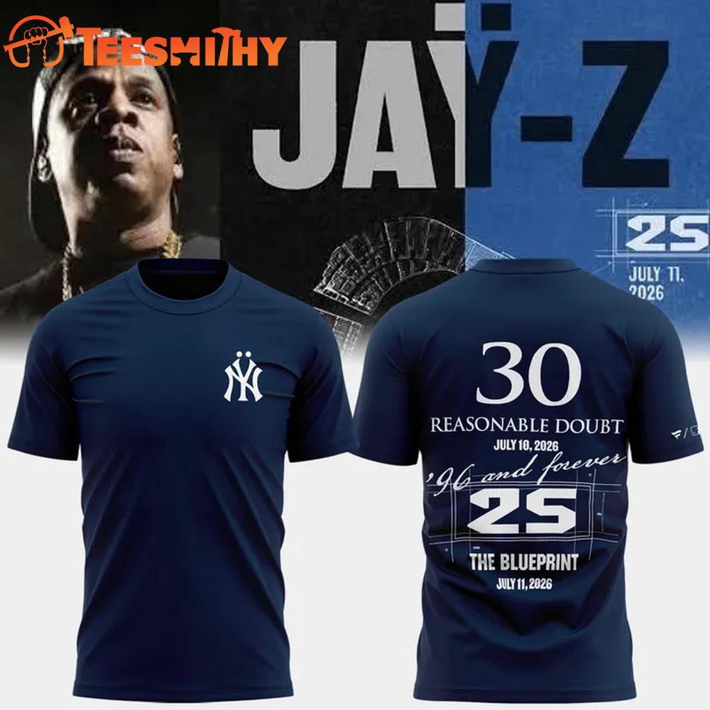 JAY-Z 30 Tour x Yankees 2026 Limited Edition T Shirt