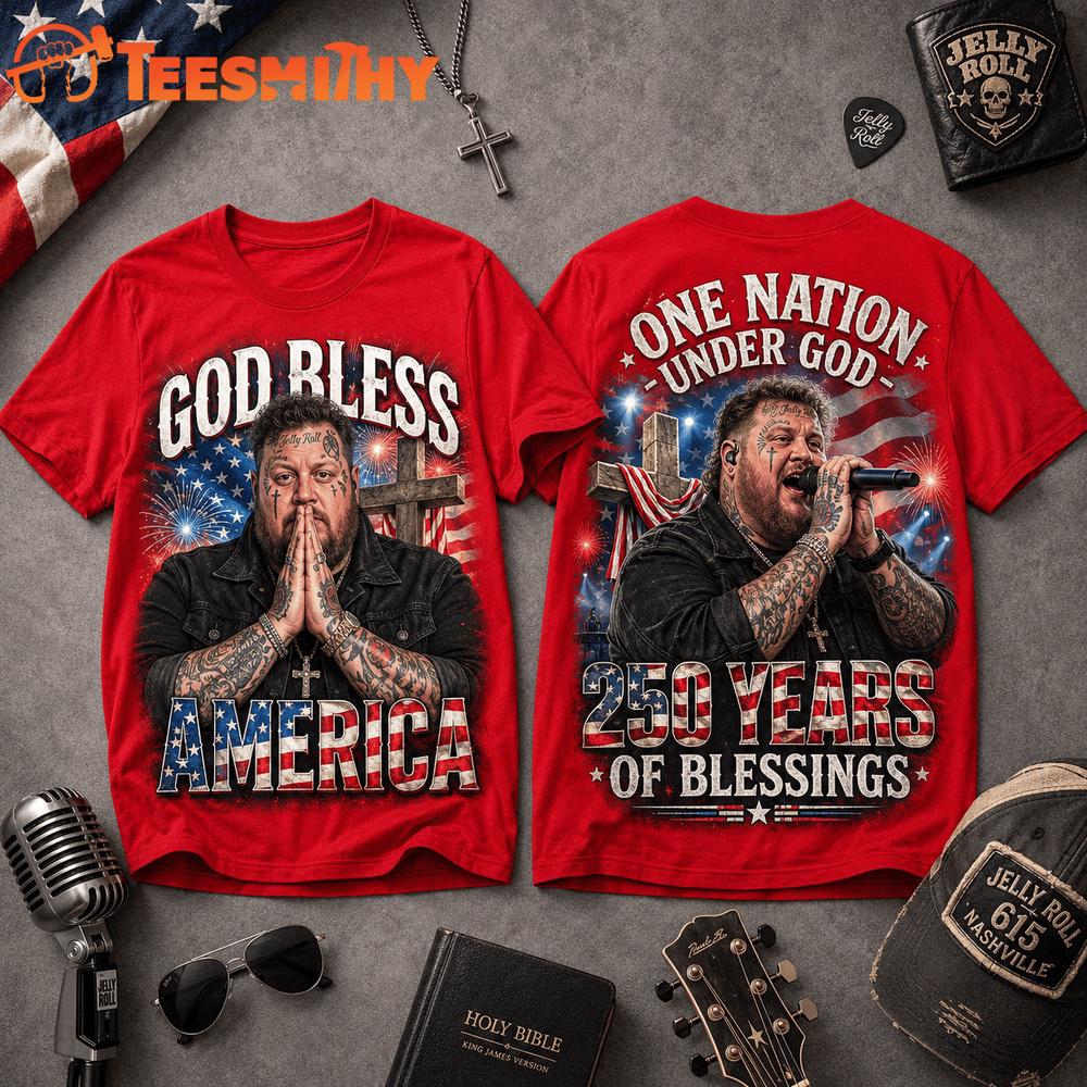 Jelly Roll God Bless America 3D T Shirt