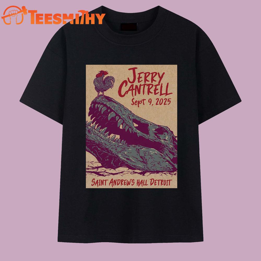 Jerry Cantrell Fall Tour 2025 Detroit, MI T Shirt Jerry Cantrell Fall Tour 2025 Detroit, MI T Shirt