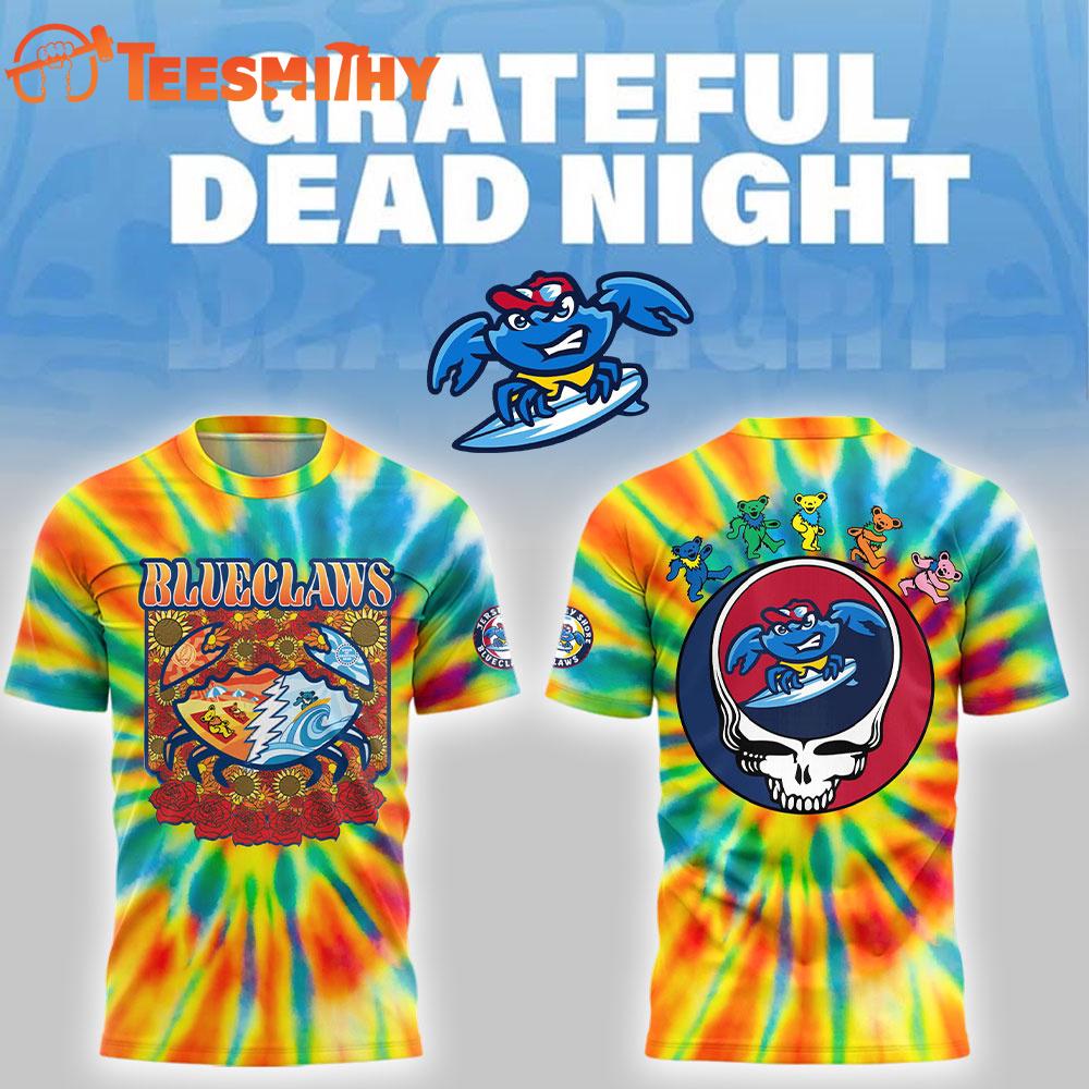 Jersey Shore BlueClaws x Grateful Dead Night 3D Shirt