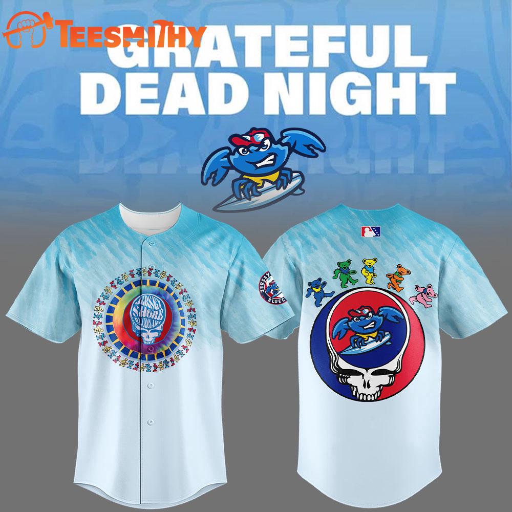 Jersey Shore BlueClaws x Grateful Dead Night Limited Edition Jersey Shirt Jersey Shore BlueClaws x Grateful Dead Night Limited Edition Jersey Shirt