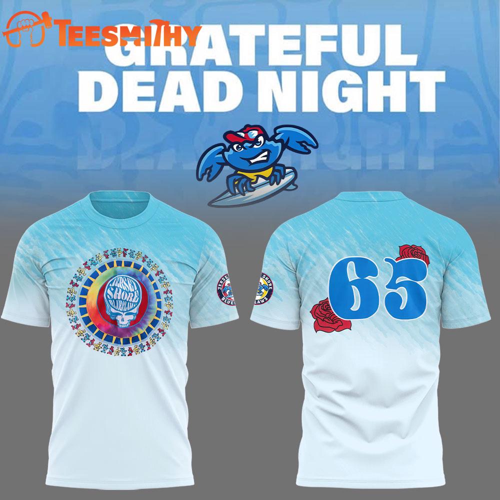 Jersey Shore BlueClaws x Grateful Dead Night New Design Shirt